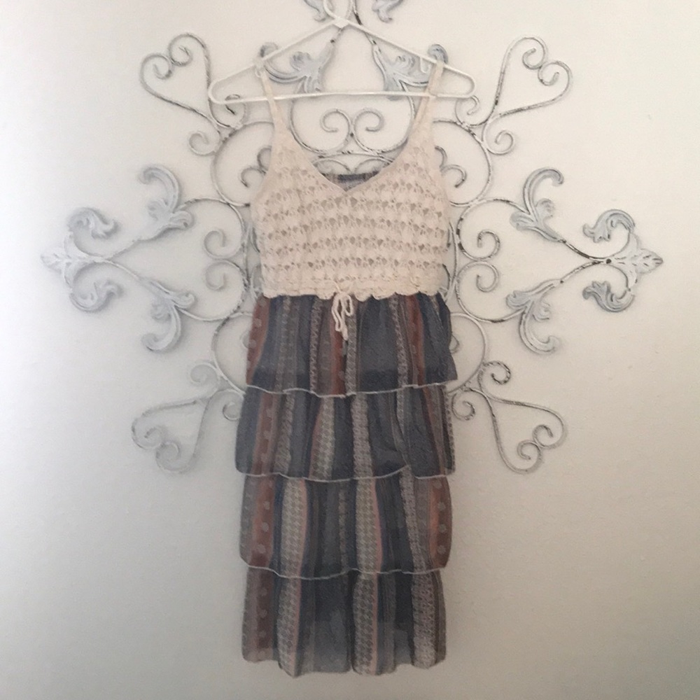 Crochet Ruffled Dress